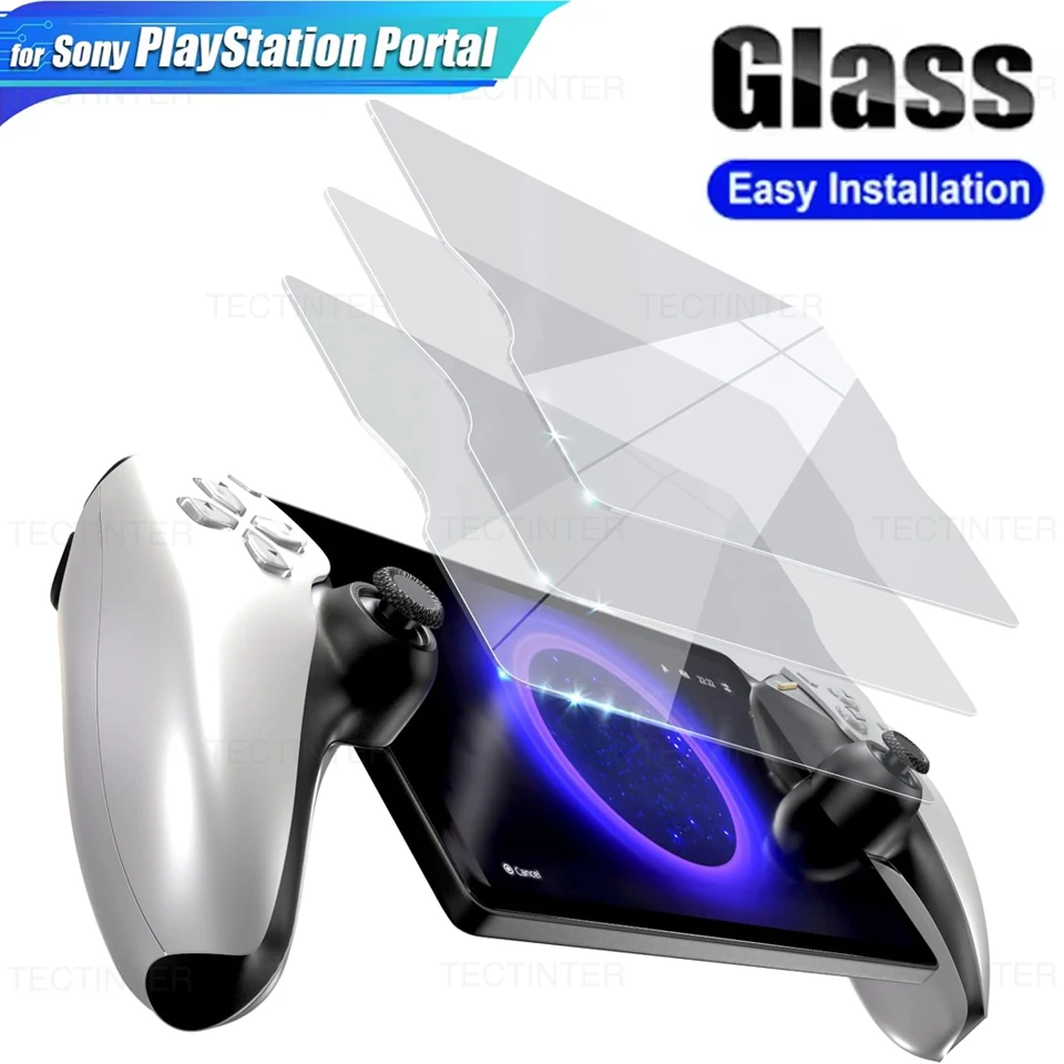 1/2 Stück Displayschutzfolie aus gehärtetem Glas für Sony PlayStation PS5 Portal, kratzfeste Schutzfolie für PS5 Portal-Zubehör Image