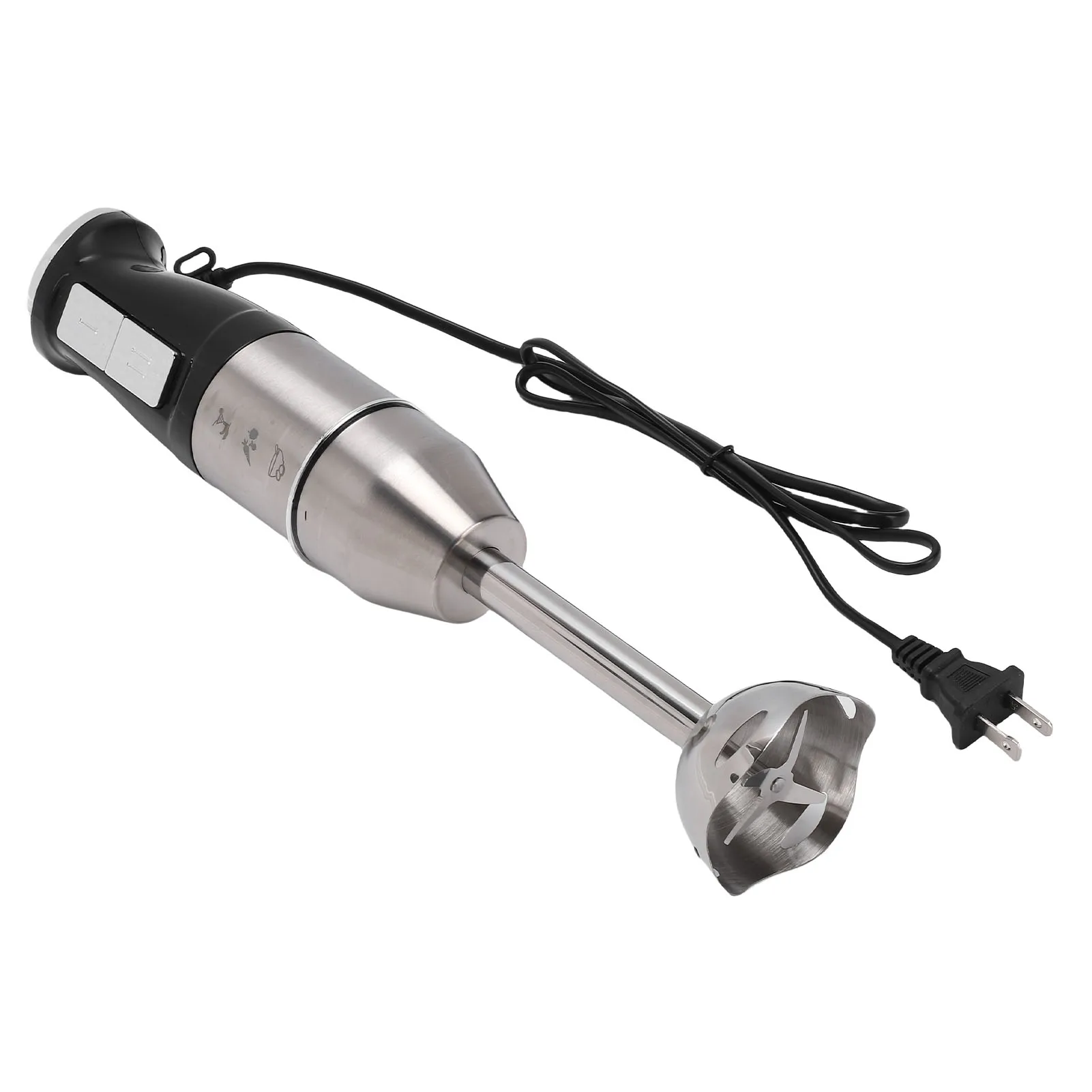 Stabmixer, 400 W, elektrischer tragbarer Handmixer für müheloses Mischen von Smoothies, Shakes, Püree, rund Image