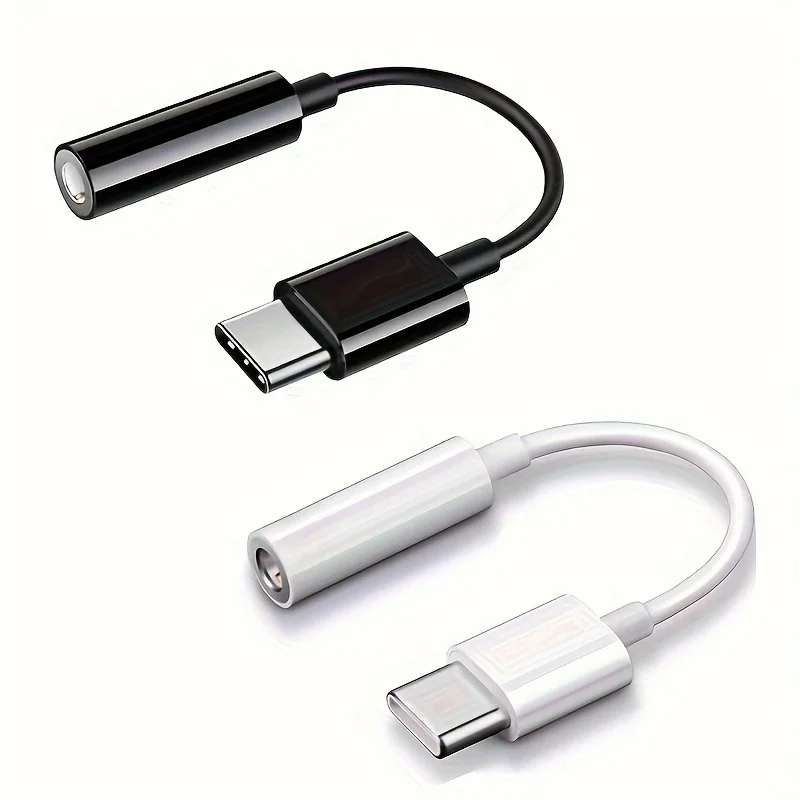 USB Typ C auf 3,5 mm Audio-Adapter, USB C auf Aux Audio Dongle-Kabel, USB Typ C auf 3,5 mm weiblicher Kopfhöreranschluss-Adapter für P