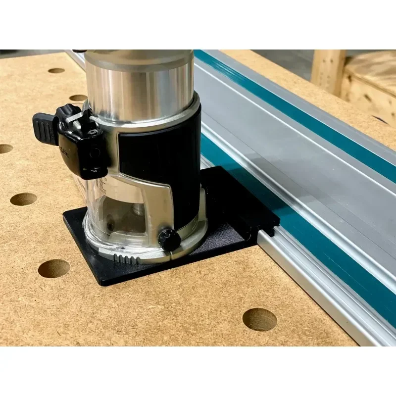 Für makita/festool router holz bearbeitung schienen säge führungs schienen adapter für makita 18v rt0700c xtr01z (nur router adapter) Image