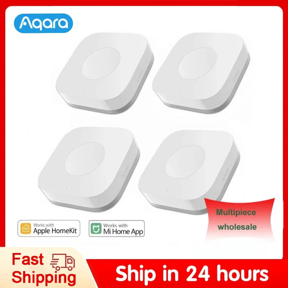 Aqara Sensor Smart Kabelloser Mini-Schalter Zigbee Ein-Tasten-Steuerknopf für Homekit Xiaomi Mihome Smart Home Sicherheit Image