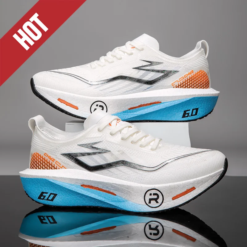 Laufschuhe mit Carbonplatte, professionelle Marathon-Sportschuhe für Herren, atmungsaktiv, leicht, bequeme, rutschfeste Sportschuhe für Damen