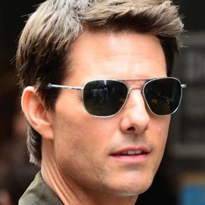 Männer luxus Marke Designer Sonnenbrille Vintage mode Luftfahrt AO Sonnenbrille Für Männlichen Amerikanischen Armee Militärische Optische Glas Objektiv Image