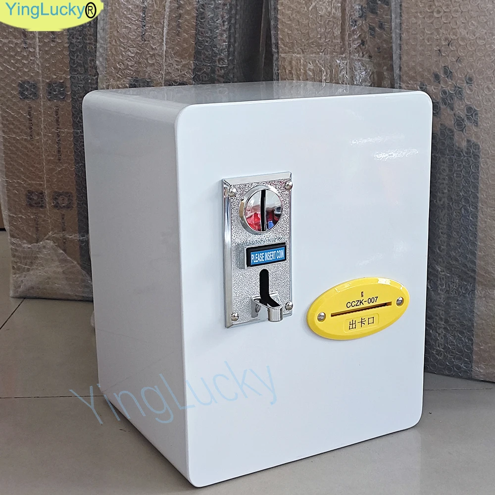 Arcade, münzbetriebener Kartenverkaufsautomat mit mehrwertigem 616-Münzprüfer, für Art Card Sticker Dispenser, Mini Bar, Image