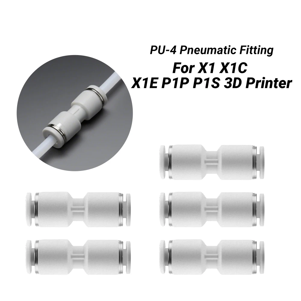 Für Lab X1 X1C X1E P1P P1S 3D-Drucker PTFE-Schlauch Pneumatischer Anschluss 1,75mm Filament-Extruder für Bambu 3D-Drucker-Teile Image