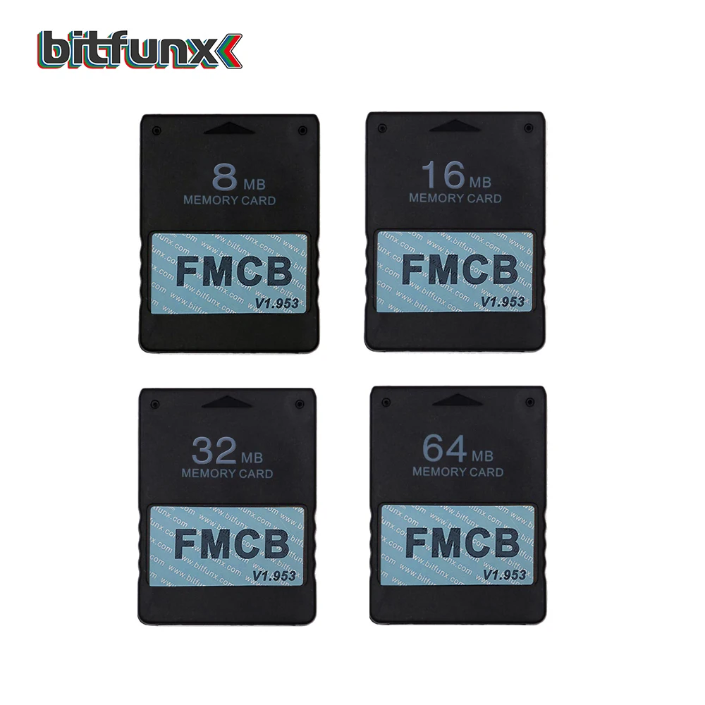 Bitfunx 8 MB 16 MB 32 MB 64 MB V1.953 Kostenlose McBoot FMCB OPL-Speicherkarte für PS2 Fat Console Image