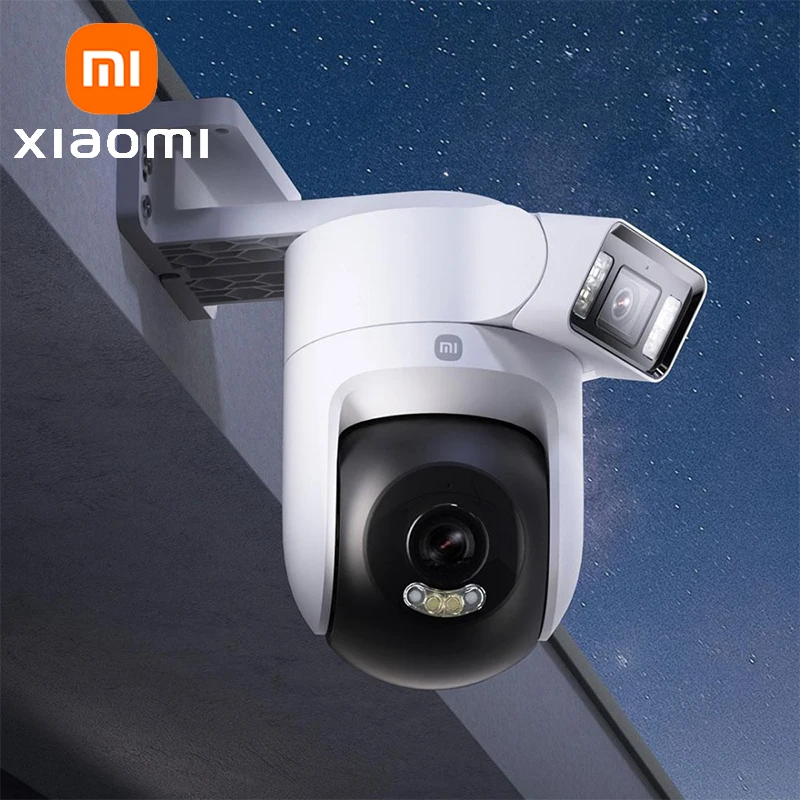 XIAOMI Neue Außenkamera 4 Dual-Kamera-Version, 360 ° 5MP 3K, stabiler visueller Alarm, Zwei-Wege-Audio, IP66, chinesische Version mit Adapter Image