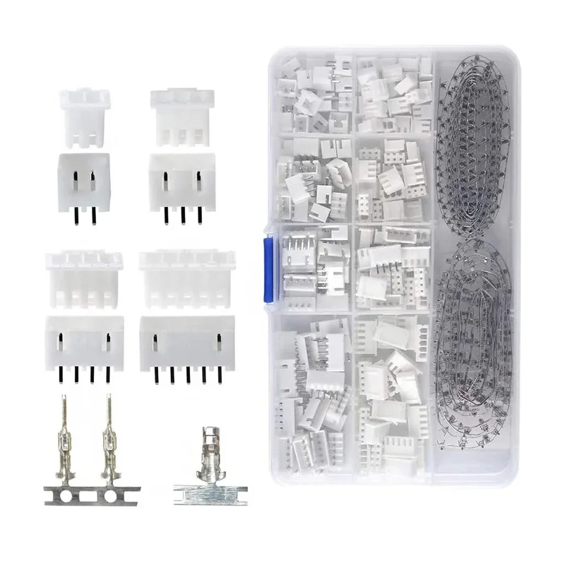 560 Stücke XH2.54 2/3/4/5Pin Männlich Weiblich Draht Jumper Stecker Adapter Stecker Sortiertes Kit Set Image