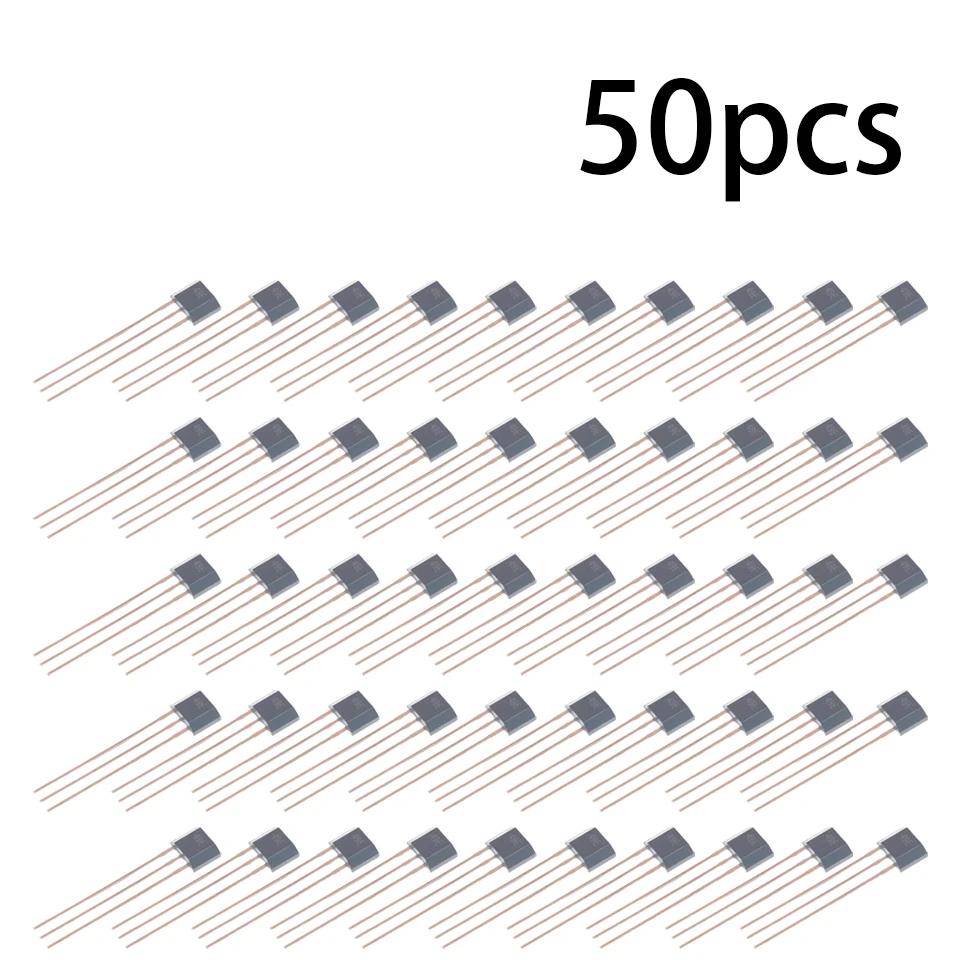 10/20/50/100/1000 Stück 49E Hall-Element SS49E OH49E Hall-Sensor Hall-Effekt-Sensor Image