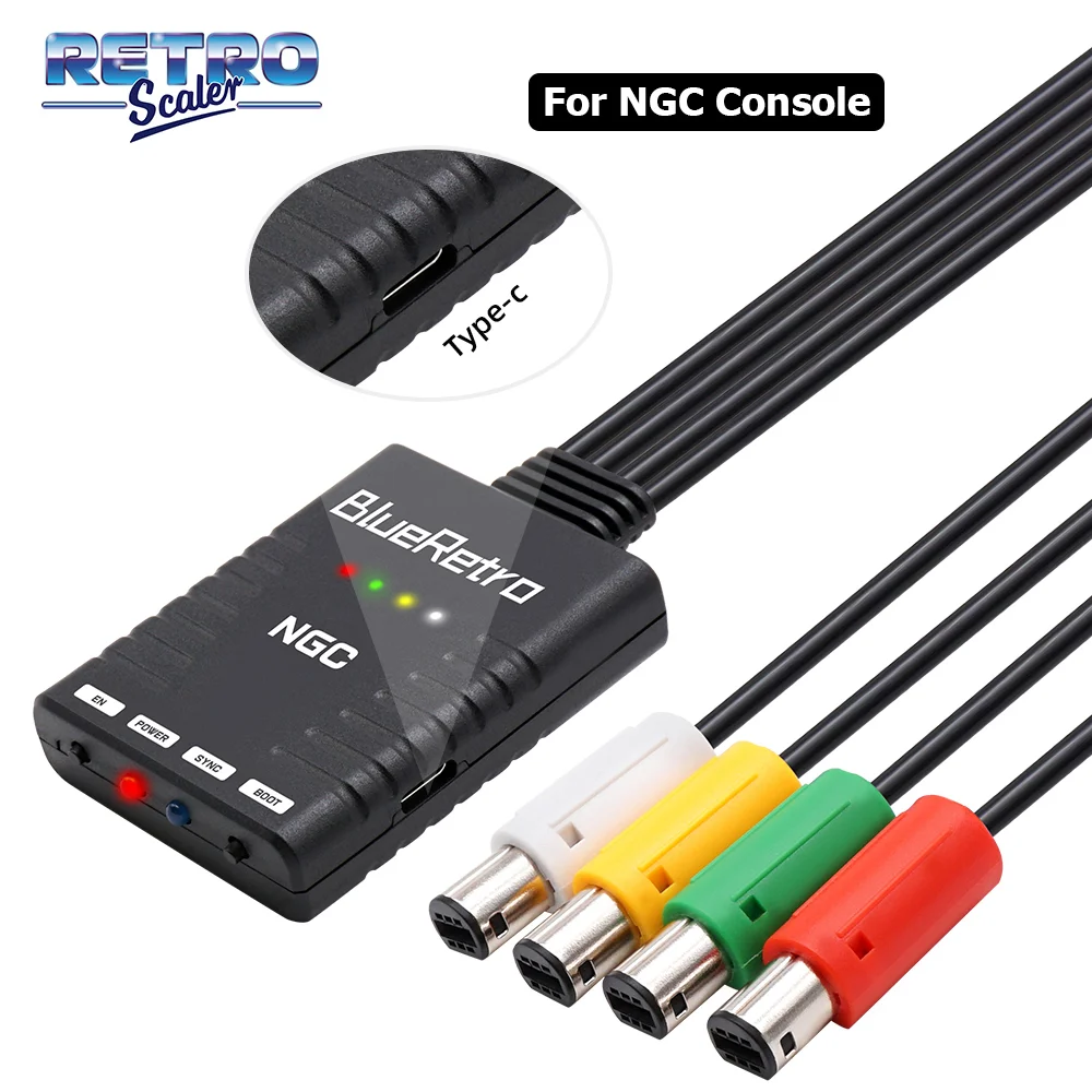 BlueRetro Für Nintendo GameCube Konsole Drahtlose Game Controller Adapter Zu PS3 PS4 PS5 8bitdo Schalter Pro wii Controller