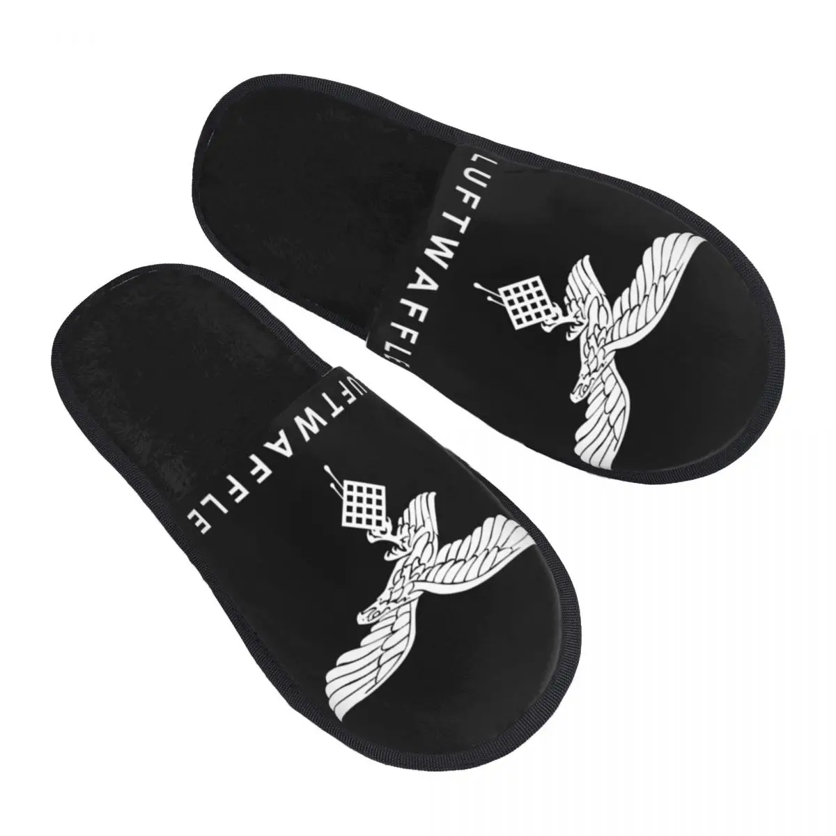 Vintage weiße Luftwaffe Hausschuhe Damen weicher Memory-Schaum Deutsche Luftwaffe Deutschland Frankreich Slip On Spa Slipper Schuhe