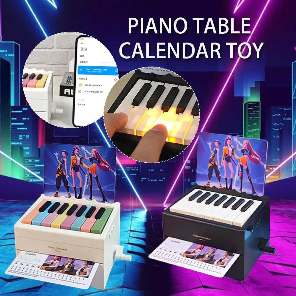 Taylor Klavierkalender 2026 Musikblätter Spielzeug Desktop Peripherie Ornamente Klavier Schreibtischkalender Mini Klavierkalender Geschenk für Fans Image