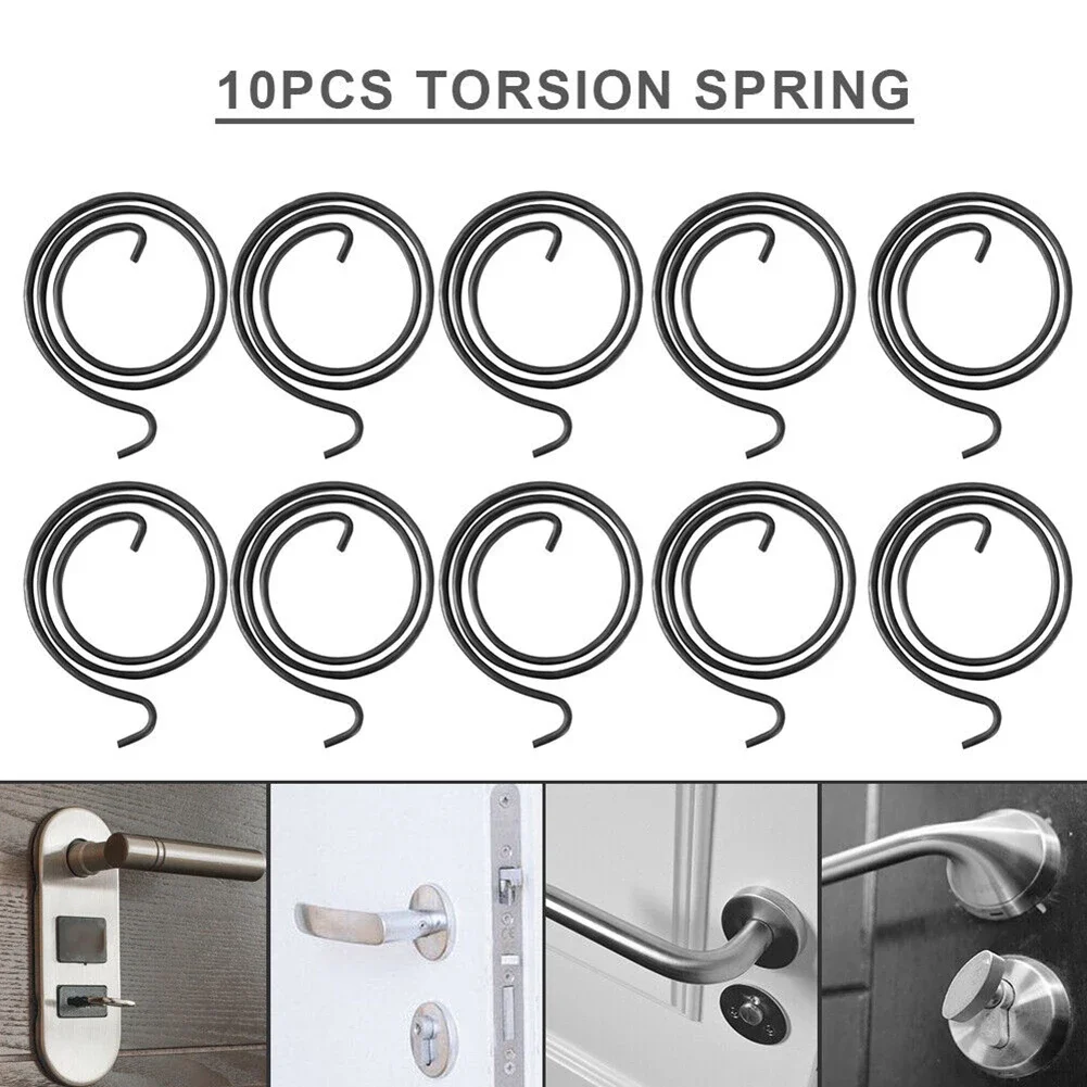 10 Stück 2,5 Umdrehung Tür knauf griff Feder Ersatz Torsion feder für Tür Innen spule Reparatur Rücklauf Torsion federn Image