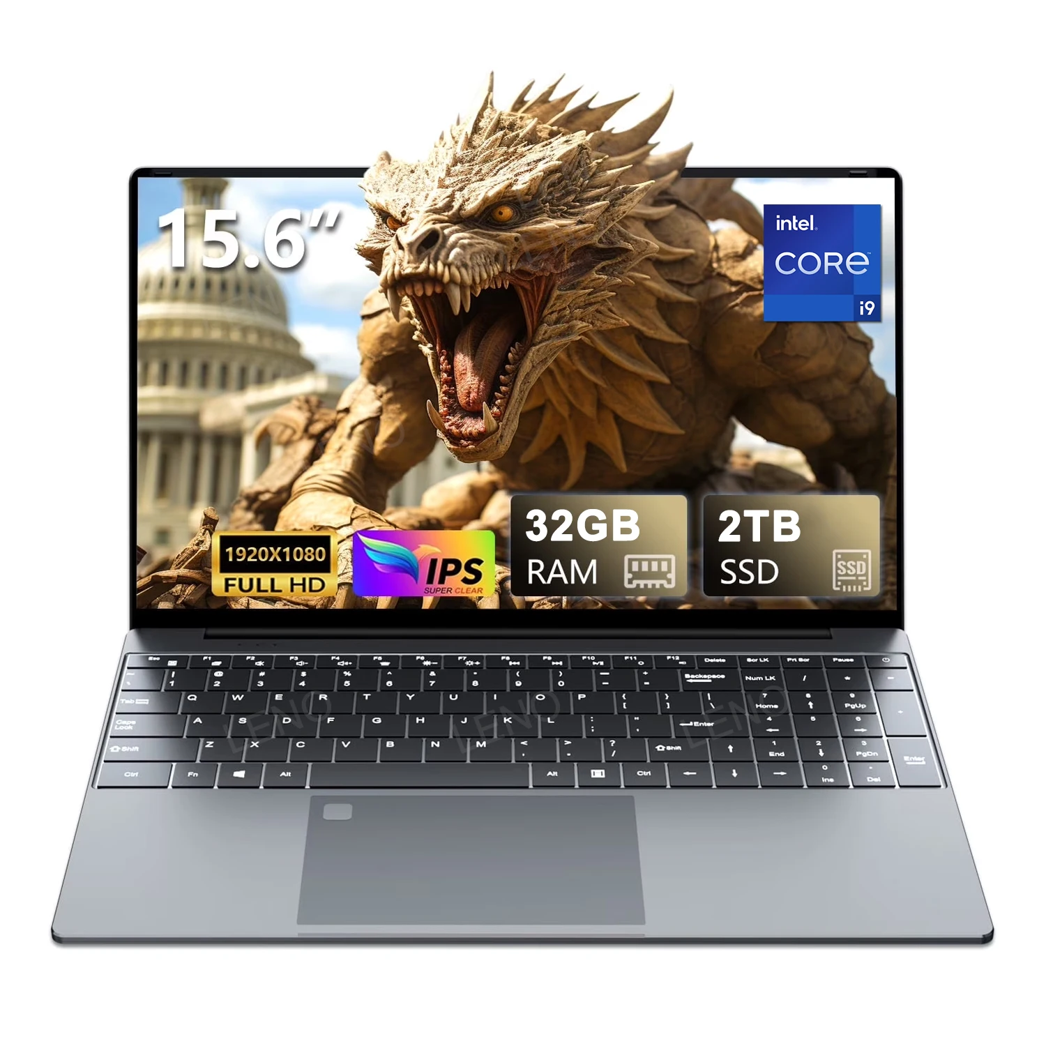 LENO NEUER 15,6-Zoll-Laptop 32GB 2TB Intel Core i9 9900 Windows 11 1920*1080 HD Gaming-Computer PC Gamer Büro Ultra Slim Notebook Image