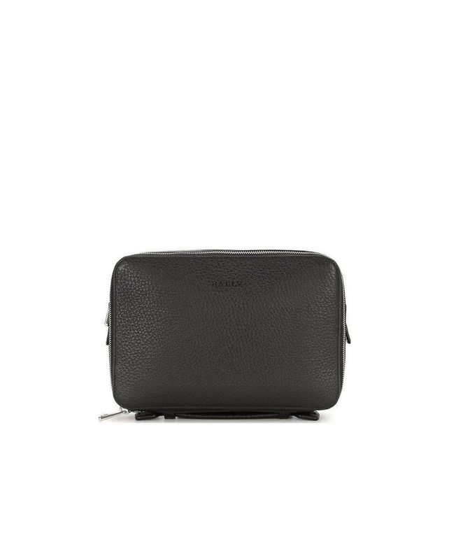 Zippered Clutch - Black - Bally Pouches