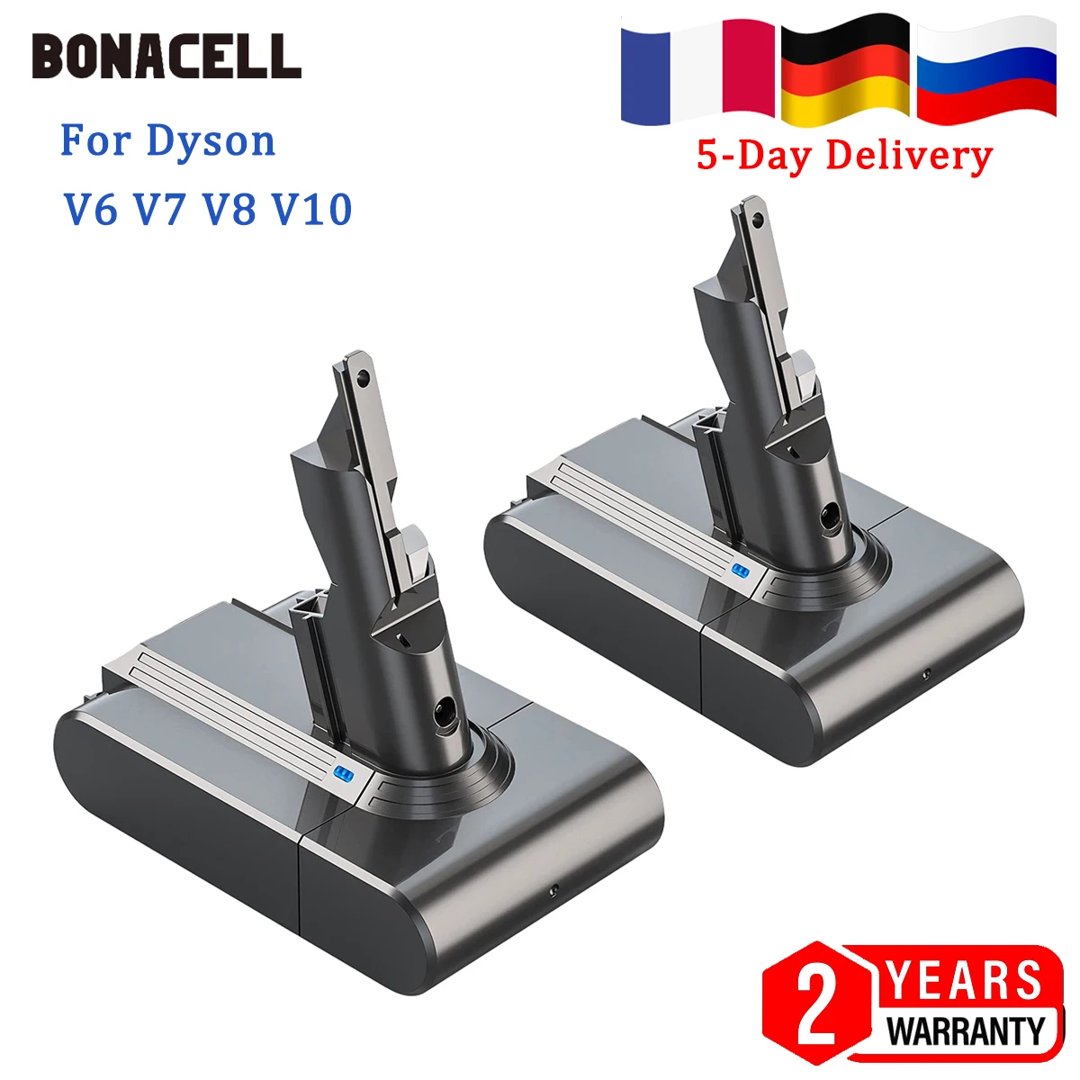 6000mah für dyson v6 v7 v8 v10 batterie ersatz, sv10 sv11 sv12 sv09 staubsauger batterie elektro werkzeug batterie Image