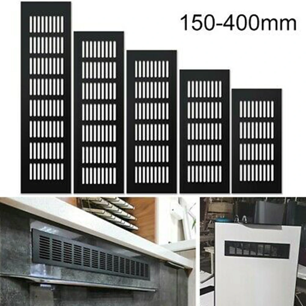 1pc Schrank Air Vent Aluminium Legierung Schwarz Dekoration Abdeckung Loch Stecker Belüftung Grille Für Schränke Schränke Hardware Zubehör Image