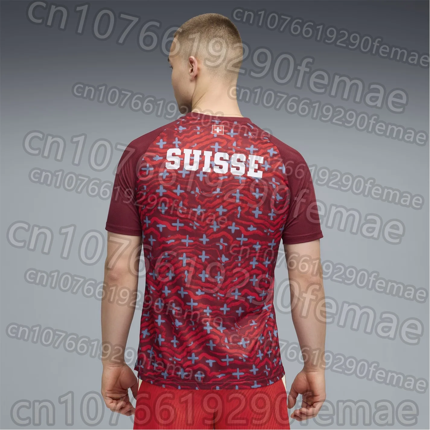 Maillot d'entraînement de football Suisse Été 2026 pour enfants et hommes – Tenue domicile et extérieur – Vêtements de sport pour garçons et jeunes – Séchage rapide – Indispensable pour l'échauffement