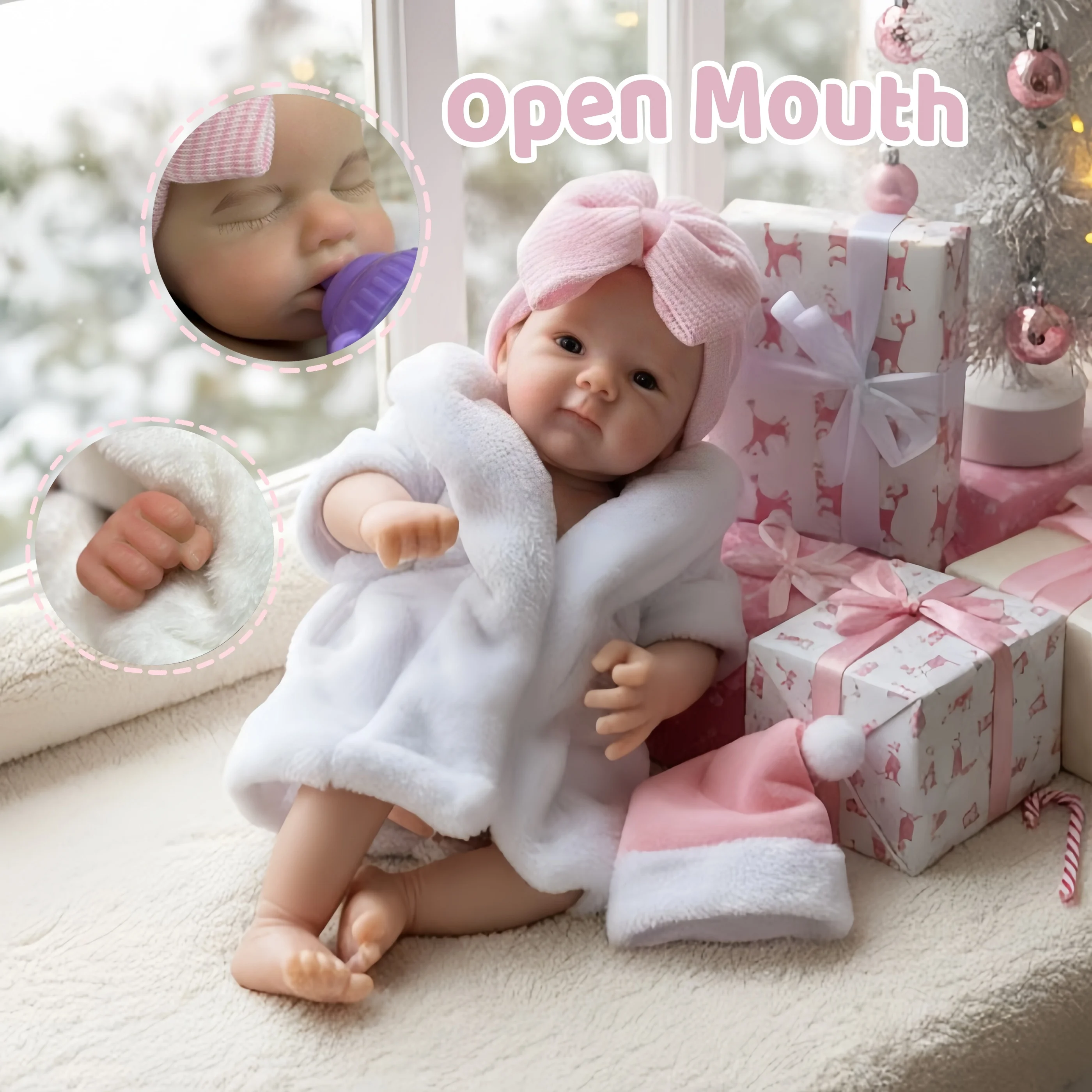 1 PC/3 Styles 13 pouces lavable solide Silicone Bebe Reborn fille et garçon poupées 3D peau peinte à la main réaliste bebe reborn de silicone