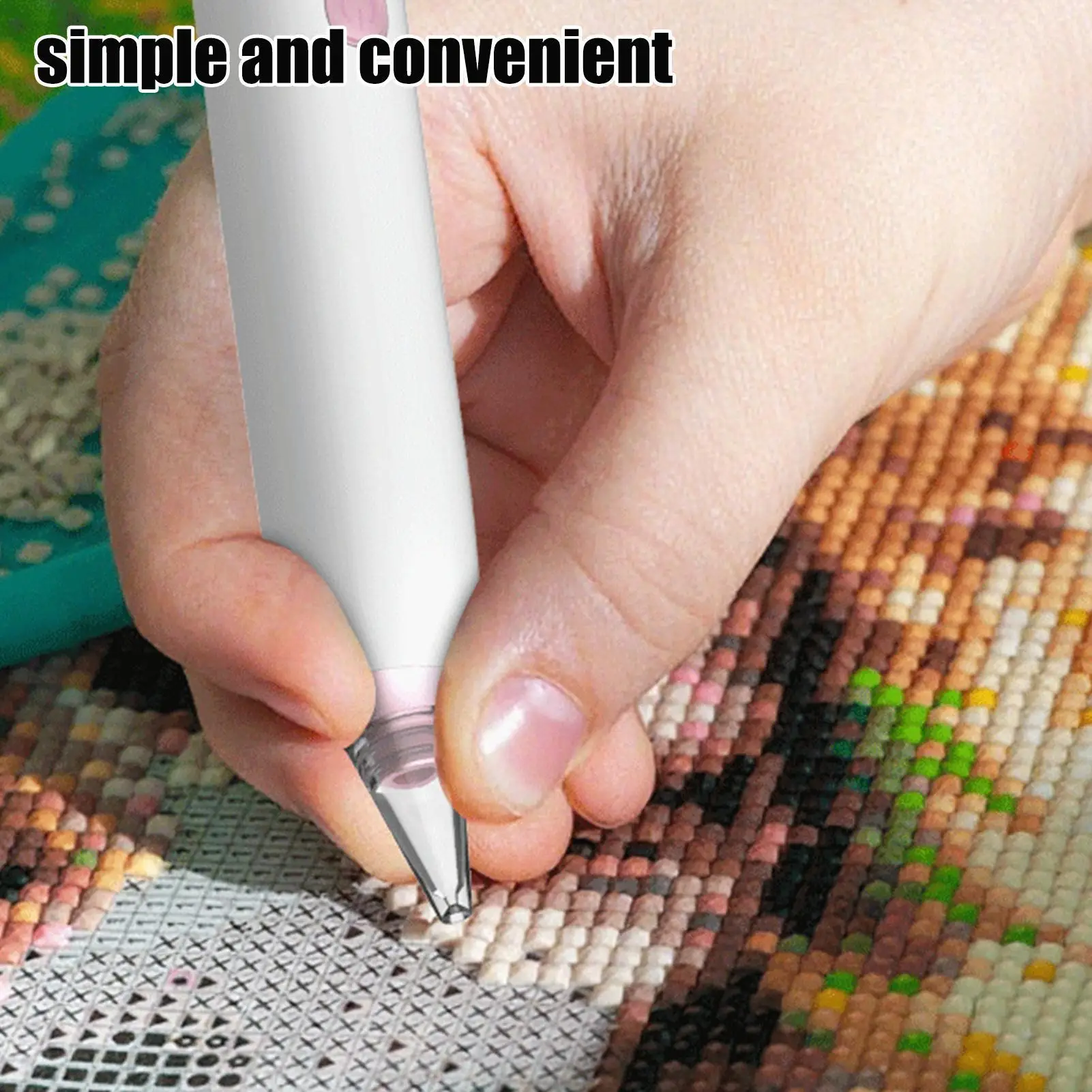 Stylo de peinture de strass électrique sans fil, fournitures d'artisanat de bricolage, stylo à points de peinture de strass pour les amateurs de bricolage, hommes, femmes et enfants