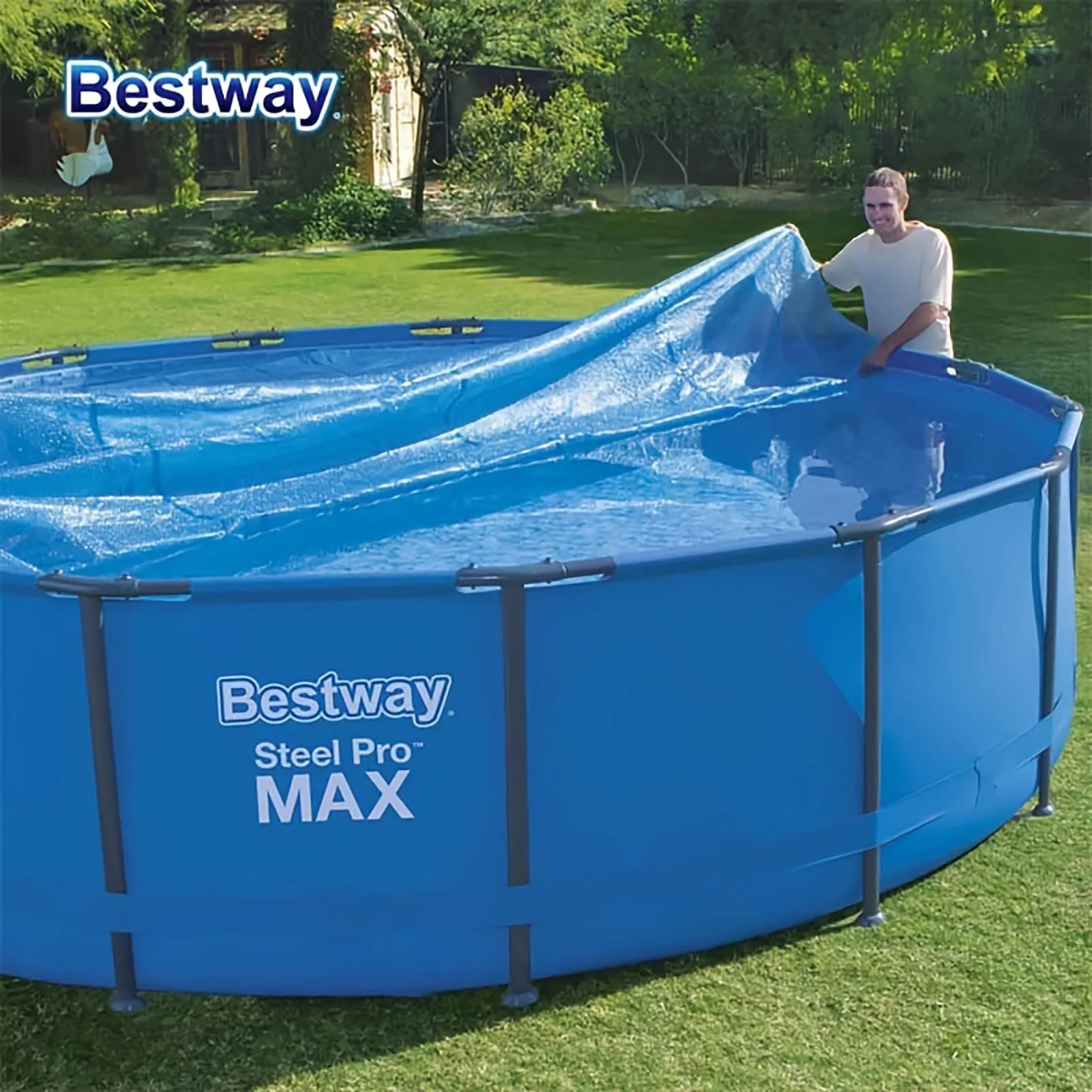 Couvertures solaires pour piscines Bestway 58242/58241, couvertures isolantes pour piscines, couvertures solaires pour piscines, isolation de l'eau de piscine, pour piscines hors sol