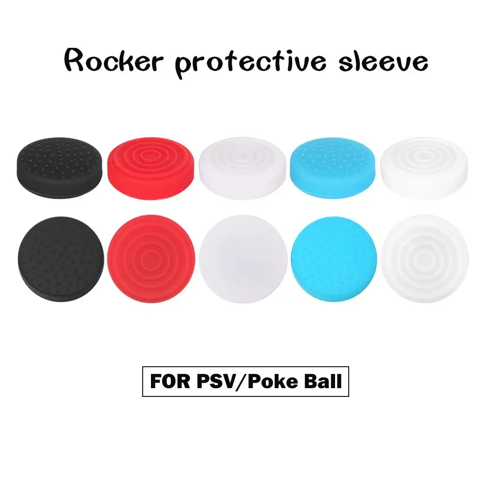 6 In 1 Silicone Thumbstick Grip Cap Joystick Analog Protective Cover Case For Sony PlayStation Psvita PS Vita PSV 1000/2000 Slim