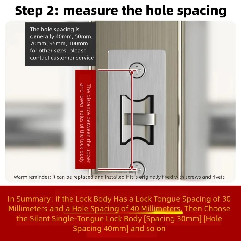 Universal Silent Single Tongue Metal Lock for Bathroom Bedroom Hardware - No Keys Included Home Security Privacy Body Accessory