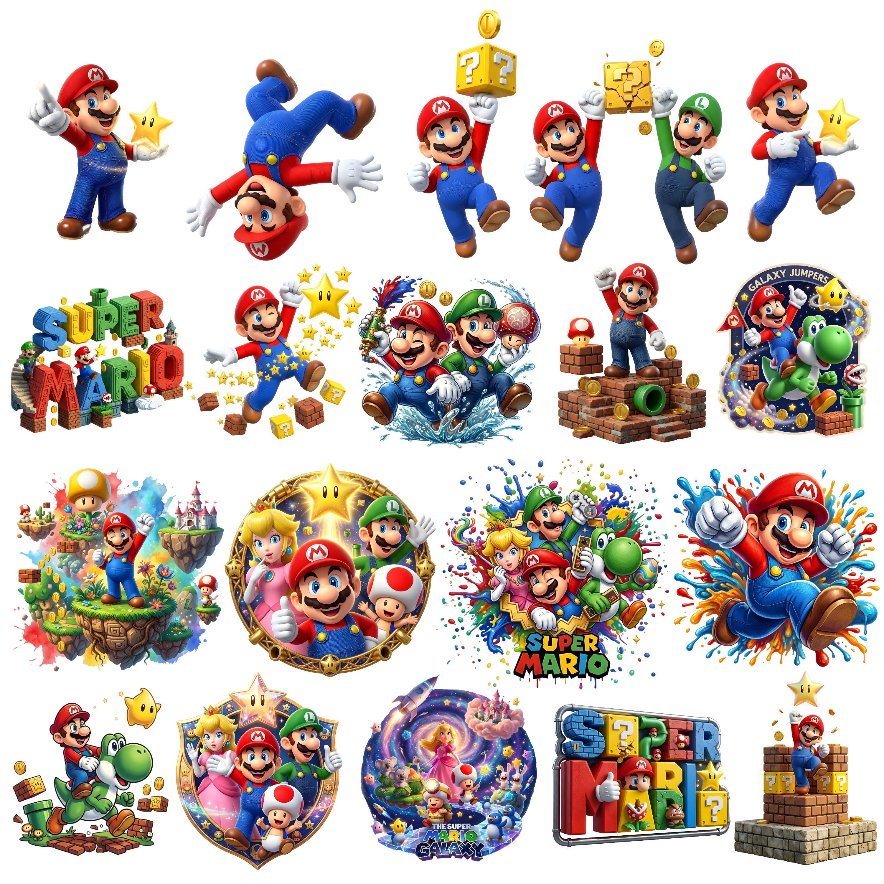 Pacchetto di clipart PNG di Super Mario, Super Mario 3D PNG, Mario e amici PNG, Mario PNG, carattere Super Mario, download digitale di Mario Bros