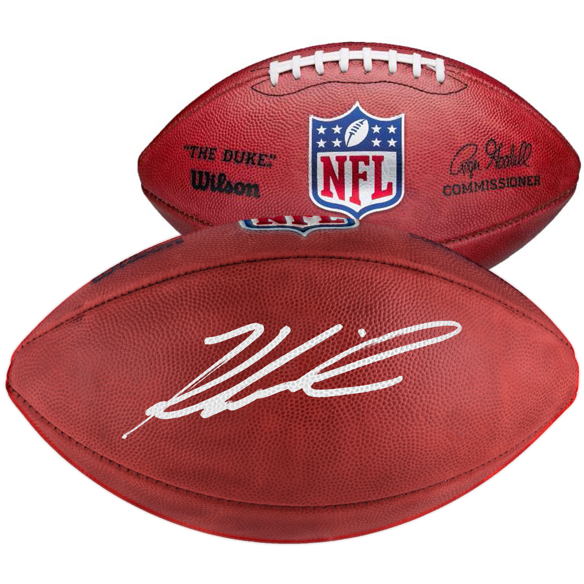 "Kenyon Sadiq New York Jets signierter Wilson Duke Football (Vollfarbe)" Image