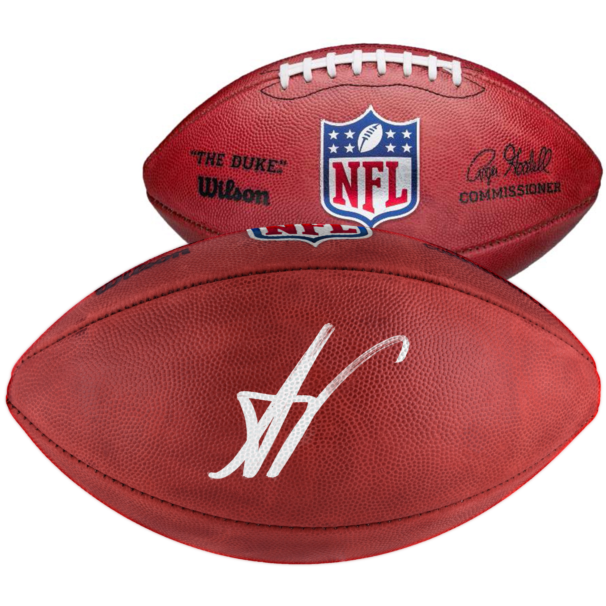 "Arvell Reese New York Giants signierter Wilson Duke Football (Vollfarbe)" Image