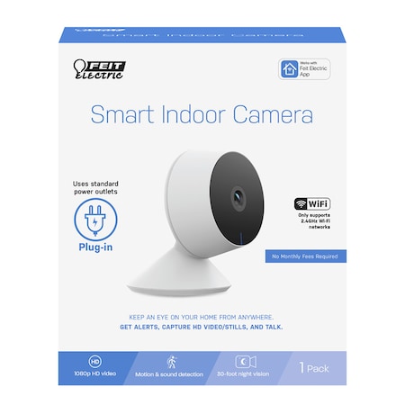 FEIT ELECTRIC CAM1/WIFI Feit Smart Home Plug-in Indoor Smart-Enabled Security