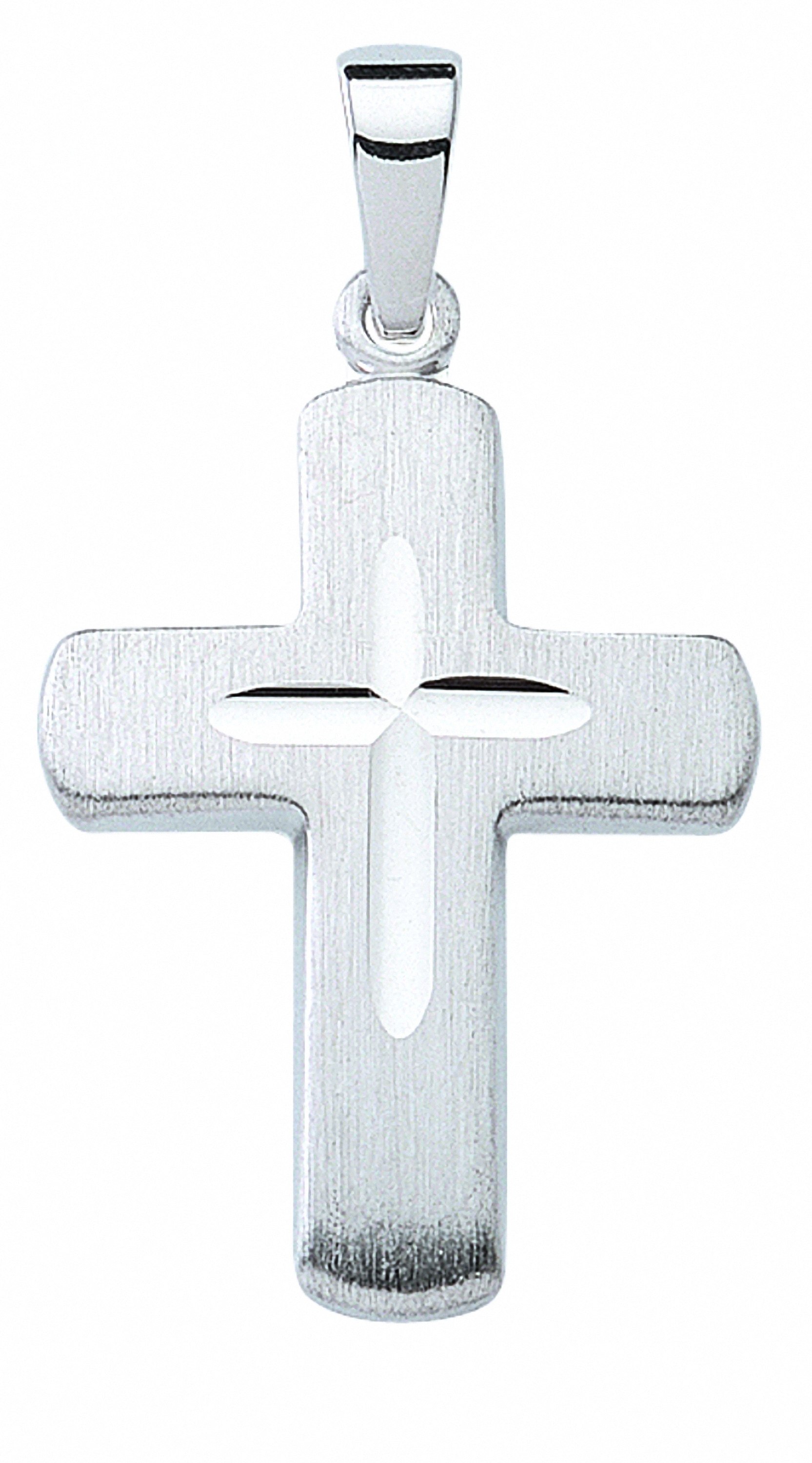 Kettenanhänger ADELIA´S "Kreuzanhänger 925 Silber – Silberanhänger Kreuz", silber, Schmuckanhänger, Damen, Silber 925 (Sterlingsilber), Kettenanhänger, Silberanhänger Kreuz Image