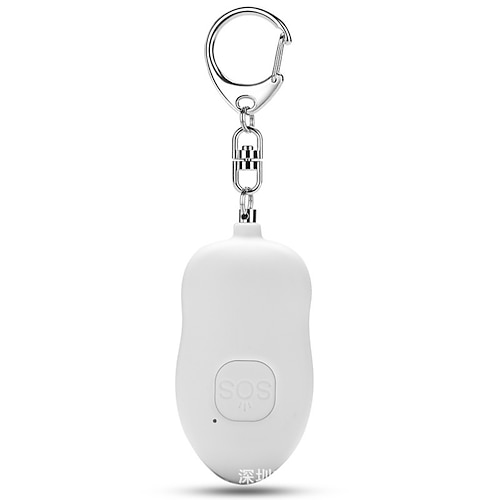Persönlicher Sicherheitsalarm (130 dB), Selbstverteidigungs-Schlüsselanhänger mit LED-Taschenlampe für Frauen, Kinder und Senioren, Notfallsirene für nächtliches Joggen und Reisen, einfache Image