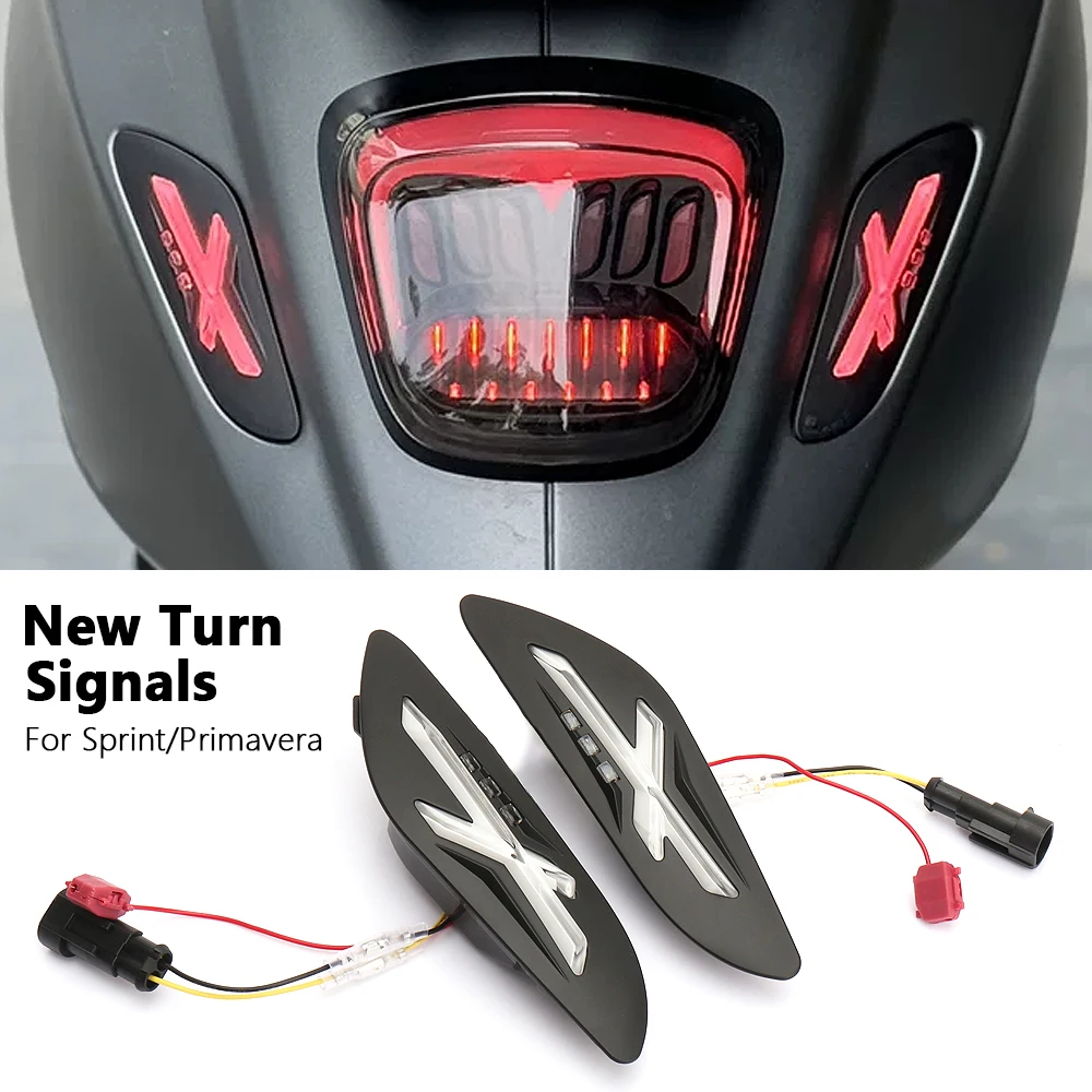 Accessori Moto: Indicatori di Direzione LED per Vespa Sprint 125, Primavera 150, PRIMAVERA 125, Sprint 150