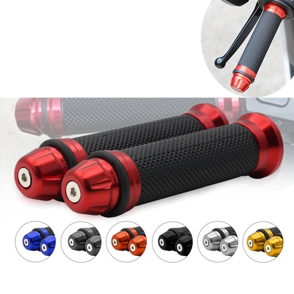 1 paio 7/8 ''impugnature antiscivolo per moto manopole per manubrio a mano manopole per manubrio in gomma per bicicletta mountain bike manopole per manubrio