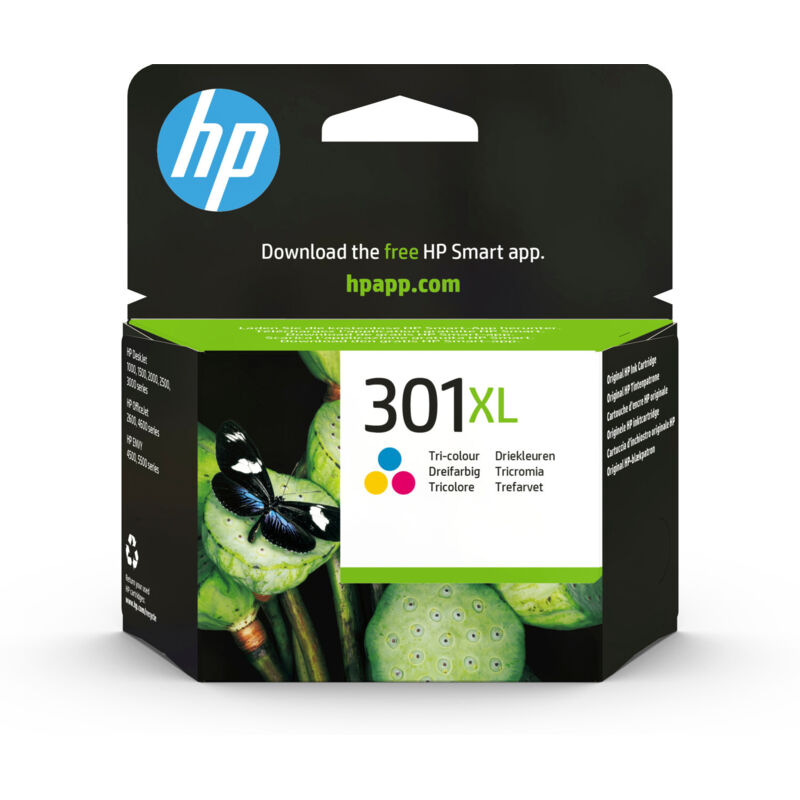 Hp 301xl Hpch564ee High Yield Tri Color Original Ink Cartridge Cartuccia D'Inchiostro 1 Pz Resa Elevata Xl Ciano Magenta Giallo