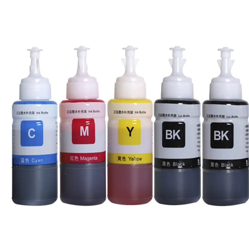 4 Farben 664 672 Farb tinte für Epson l100 l110 l210 l120 l220 l310 l355 l362 l366 l365 l380 l486 l800 l805 l810drucker nachfüllen Image