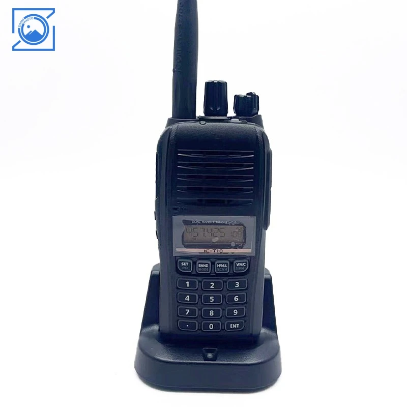 IC-T10 Standardversion 5W 5KM Walkie Talkie Dual Band Transceiver Wasserdichtes VHF UHF Radio Image