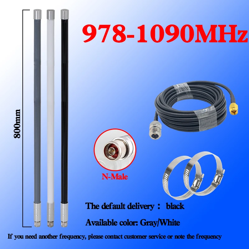 ADS-B 978 MHz – 1090 MHz Omni-Flugverkehrssteuerung für den Außenbereich, FPV-Antenne, kompatibel mit FlightRadar24 und RadarBox FlightStick Image