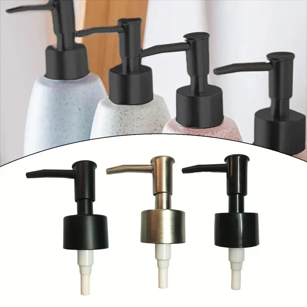 Spender für den Garten, Seifenschalen, Rohr, Pumpenkopf, Badezimmer-Spray, 28 Zähne, 28 Gewinde, ABS-Kunststoff, schwarzer Kunststoff, Lotion