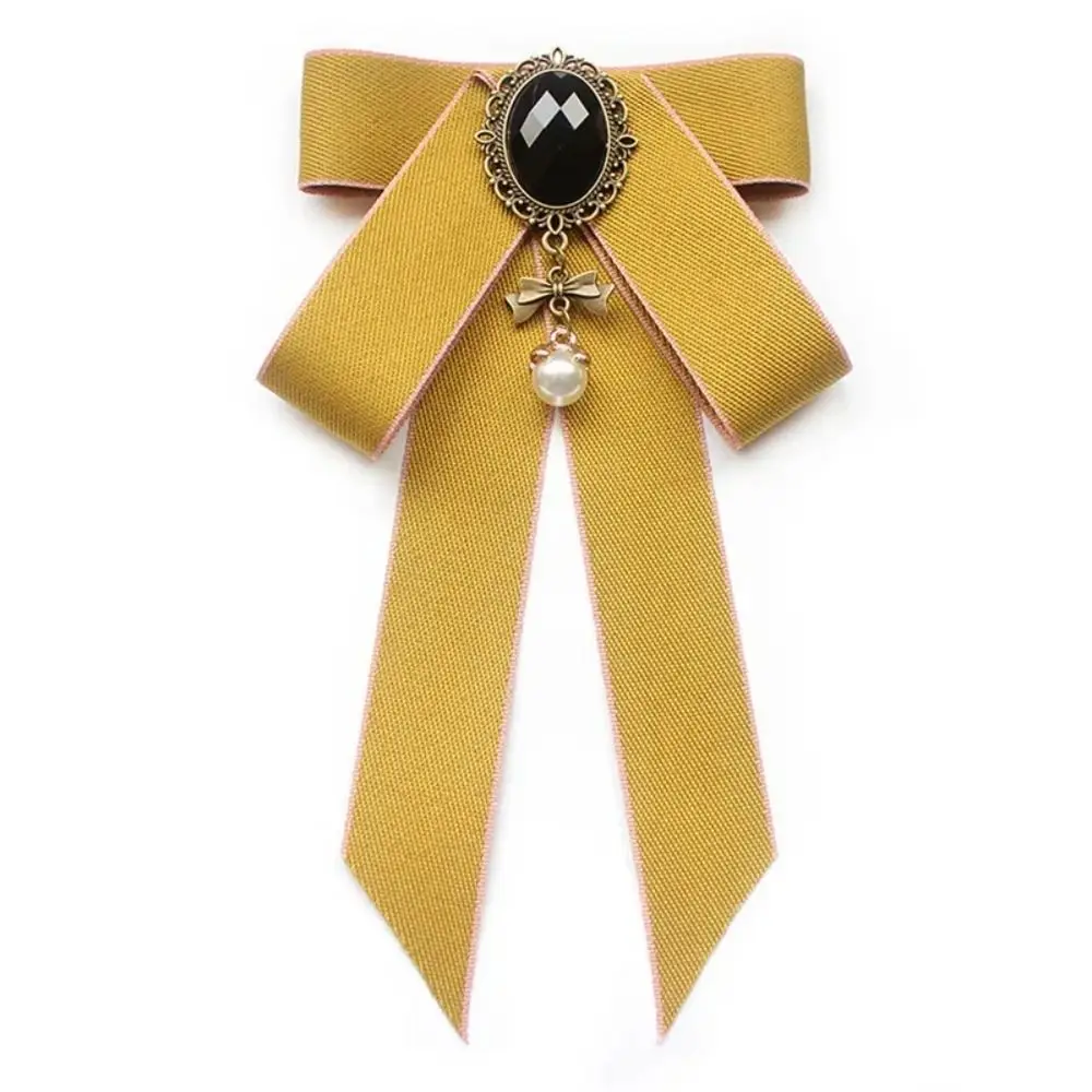 Mode Legierung Fliege Strass Schmuck Zubehör Kristall Strass Bowtie Hals Dekoration Bowknot Broschen Image