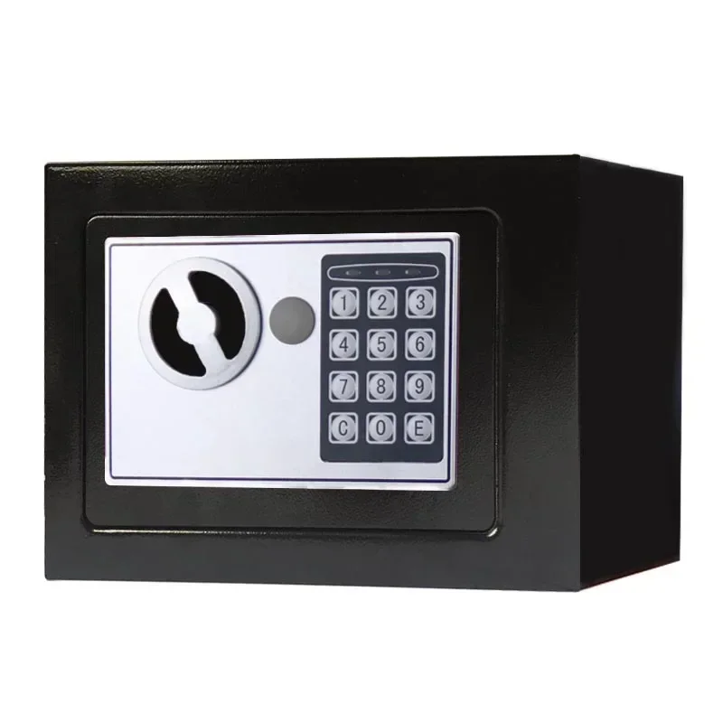 Münzsafe 17E Klein Ganzstahl Passwort-Tresor für Zuhause und Büro Mini-Safe mit Optionalen Farben