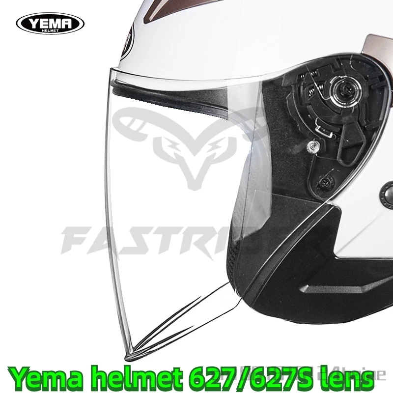 YEMA Helmlinse Halbhelm 627/627S Objektiv Original Transparente Antibeschlaglinse Helmzubehör Image