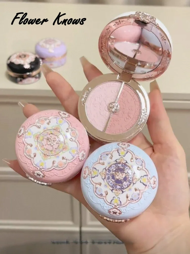 Blume weiß Schmetterling Wolken kragen Sammlung 2 Farbe erröten aufhellen Farbe matt Wange Rouge Box Make-up erweitern Image
