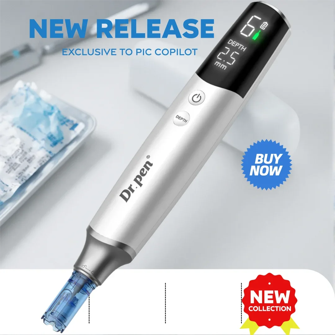 Dr.pen M9 Professionelles Mikronadel-Gerät 6 Einstellbare Geschwindigkeiten 700mAh Intelligente Basis Inklusive 10 Stück 0,2mm Titannadeln Image