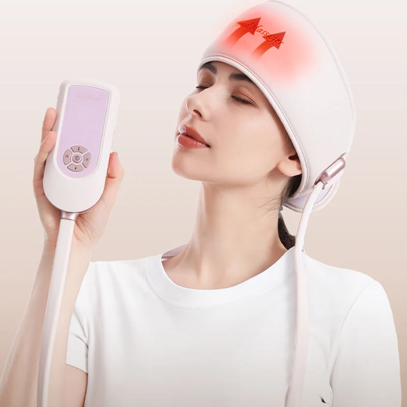 USB-Airbag-Kopfmassagegerät mit 6 Zonen, 3 Kraftstufen und 5 Modi des Komfortmassagegeräts