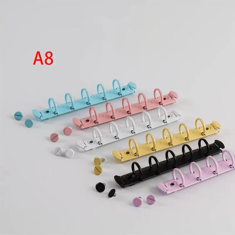 120 mm 5 Ringe 15/20 mm Mini A8 M5 kleiner Binderclip mit Schrauben Image
