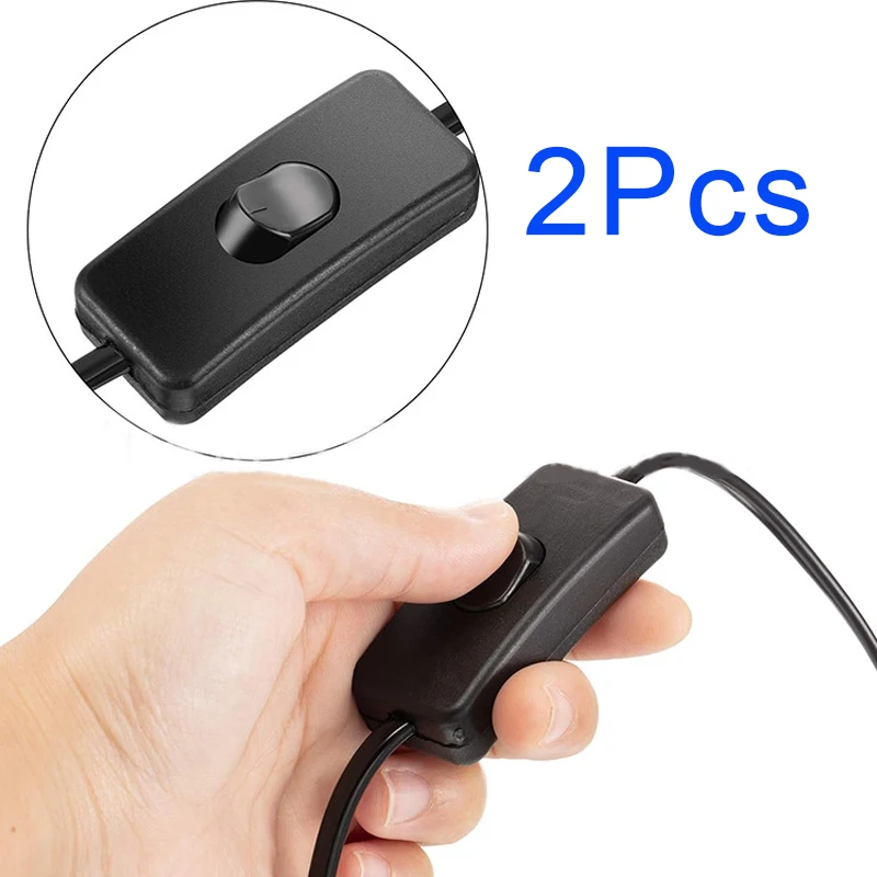 Tisch Schreibtisch Lampe Kabel Kippschalter Wippschalter Lichtschalter AC 250 V EIN/AUS-Steuerung für LED-Leuchten Verkabelung Elektrischer Schalter Image
