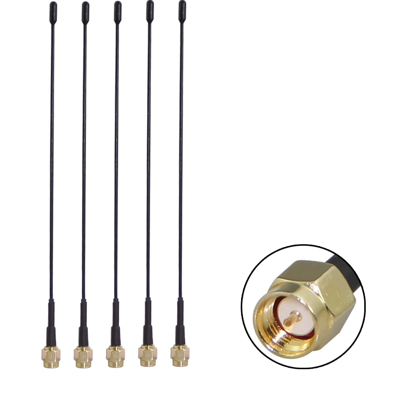 433 MHz Antenne 3 dBi SMA-Stecker, gerade, 433 MHz, biegbare Antenne aus Kohlenstoffstahl, LORA LORAWAN 433 IOT-Antenne Image
