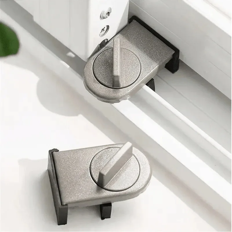Fenster Riegel Aluminium Legierung Bildschirm Fenster Halte Clip Wohnzimmer Schiebetür Sicherheit Schloss Kind Sicherheit Schiebetür Stopper